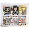 Image 1 : LOT OF 6 ASSORTED FUNKO POPS;  VARIETY  PACK
