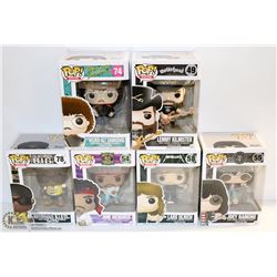 LOT OF 6 ASSORTED FUNKO POPS; ROCKS VARIETY  PACK
