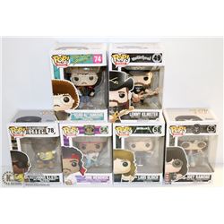 LOT OF 6 ASSORTED FUNKO POPS; ROCKS VARIETY  PACK