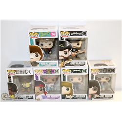 LOT OF 6 ASSORTED FUNKO POPS; ROCKS VARIETY  PACK