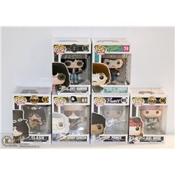 LOT OF 6 ASSORTED FUNKO POPS; ROCKS VARIETY  PACK
