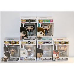 LOT OF 6 ASSORTED FUNKO POPS; ROCKS VARIETY  PACK