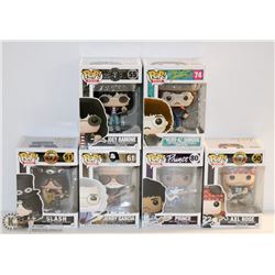 LOT OF 6 ASSORTED FUNKO POPS; ROCKS VARIETY  PACK