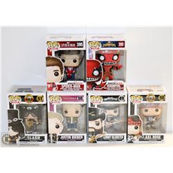 LOT OF 6 ASSORTED FUNKO POPS; VARIETY PACK
