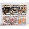 Image 1 : LOT OF 6 ASSORTED FUNKO POPS; VARIETY PACK