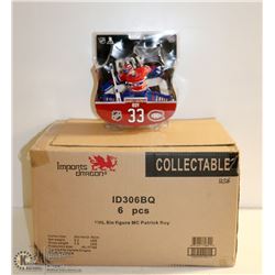 LOT OF 6 PATRICK ROY LTD EDITION 6" FIGURINES