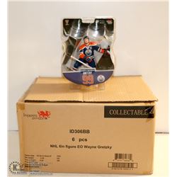 LOT OF 6 WAYNE GRETZKY LTD EDITION 6" FIGURINES