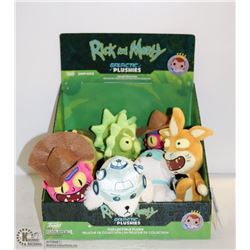 ASSORTED 9PC GALLACTIC PLUSHIES RICK & MORTY
