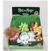 Image 1 : ASSORTED 9PC GALLACTIC PLUSHIES RICK & MORTY