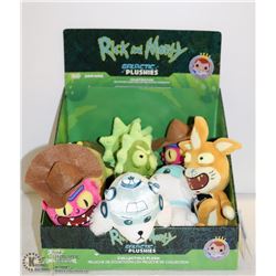 ASSORTED 9PC GALLACTIC PLUSHIES RICK & MORTY