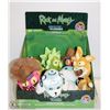 Image 1 : ASSORTED 9PC GALLACTIC PLUSHIES RICK & MORTY