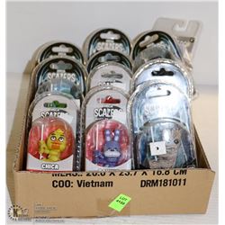 FLAT OF ASSORTED NECA SCALERS MINI FIGURINES