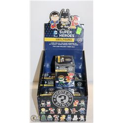 PK OF 5 FUNKO MYSTERY MINI FIGURINES; SUPER HEROES