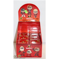 PK OF 6 FUNKO MYSTERY MINI FIGURINES; INCREDIBLES
