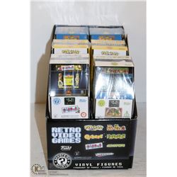 PK OF 12 FUNKO MYSTERY MINI FIGURINES; RETRO VIDEO