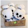 Image 1 : 6PK OF SUPER CUTE PLUSHIES; STAY PUFFED MAN