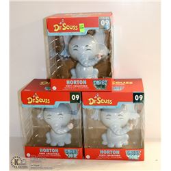 3PK OF DORBZ XL FUNKO VINYL FIGURINES; DR. SEUSS
