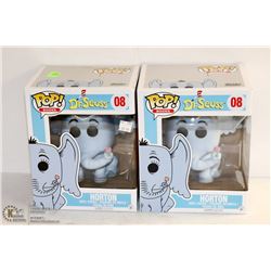 2PK OF BOOKS FUNKO POPS; DR. SEUSS VARIETY- HORTON