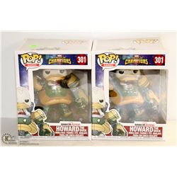 2PK OF GAMES FUNKO POPS; MARVEL VARIETY- HOWARD