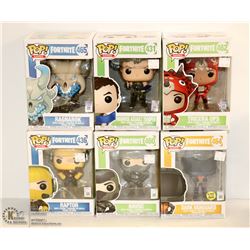 6PK OF ASSORTED FUNKO POPS; FORTNITE VARIETY PACK