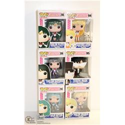 6PK OF ASSORTED FUNKO POPS; SAILOR MOON VARIETY