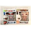 Image 1 : 2PK OF ASSORTED FUNKO POPS; ATTACK ON TITAN &