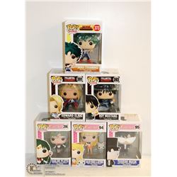 6PK OF ASSORTED FUNKO POPS; VARIETY PACK