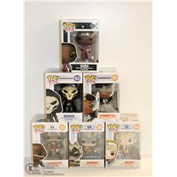 6PK OF ASSORTED FUNKO POPS; OVERWATCH VARIETY PACK