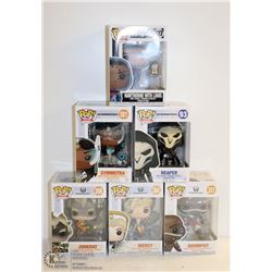 6PK OF ASSORTED FUNKO POPS; OVERWATCH VARIETY PACK