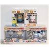 Image 1 : 4PK OF ASSORTED FUNKO POPS;  VARIETY PACK
