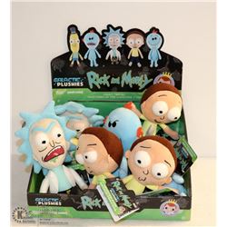9PC GALLACTIC PLUSHIES; RICK & MORTY STUFFY