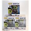 Image 1 : 3PK OF AVENGERS ENDGAME FUNKO POPS; HULK