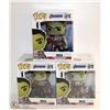 Image 1 : 3PK OF AVENGERS ENDGAME FUNKO POPS; HULK
