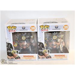 2PK OF OVERWATCH FUNKO POPS; ROADHOG