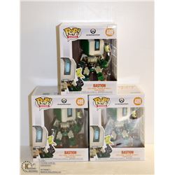 3PK OF OVERWATCH FUNKO POPS; BASTION