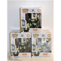 3PK OF OVERWATCH FUNKO POPS; BASTION