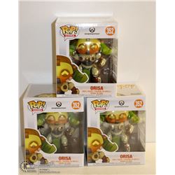 3PK OF OVERWATCH FUNKO POPS; ORISA