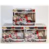 Image 1 : 3PK OF JURASSIC PARK 25 ANNIVERSARY FUNKO RIDES;