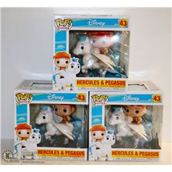 3PK OF DISNEY 25 ANNIVERSARY FUNKO RIDES; HERCULES