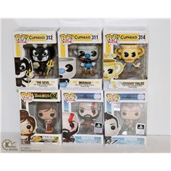 6PK OF ASSORTED FUNKO POPS; VARIETY PACK