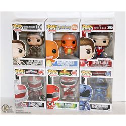 6PK OF ASSORTED FUNKO POPS; VARIETY PACK