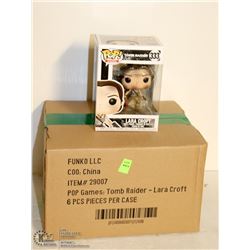 6PK OF FUNKO POPS; LARA CROFT- TOMB RAIDER