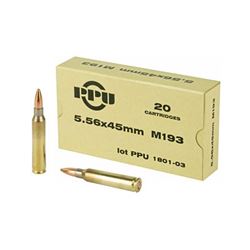 PPU 556NATO M193 55GR FMJ - 20 Rds