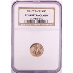 2001-W $5 Proof American Gold Eagle Coin NGC PF69 Ultra Cameo