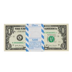 Pack of (100) Consecutive 2017 $1 Federal Reserve STAR Notes Dallas