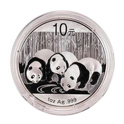 2013 China Panda 1 oz Silver Coin