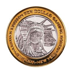 .999 Silver New York New York Hotel & Casino $10 Limited Edition Gaming Token