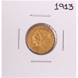 1913 $2 1/2 Indian Head Quarter Eagle Gold Coin