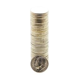 Roll of (50) Brilliant Uncirculated 1955-S Roosevelt Dime Coins