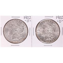 Lot of (2) 1902-O $1 Morgan Silver Dollar Coins